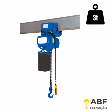 Talha Elétrica 3T x 6 m — 1 Velocidade — ABF Elevação